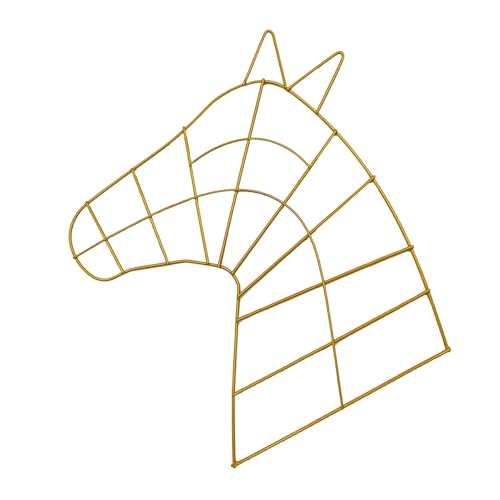 Wreath Making-Set, Schaumstoff, Drahtbügel, Horse Head Shaped Metal Wreath Form, Christmas Metal Wire Frame Form Wreath Making Supplies, Feiertagsdekorationsset für Bastelarbeiten Wreath Making-Set, Schaumstoff, Drahtbügel, Horse Head Shaped Metal Wreath Form, Christmas Metal Wire Frame Form Wreath Making Supplies, Feiertagsdekorationsset für Bastelarbeiten von DNCG