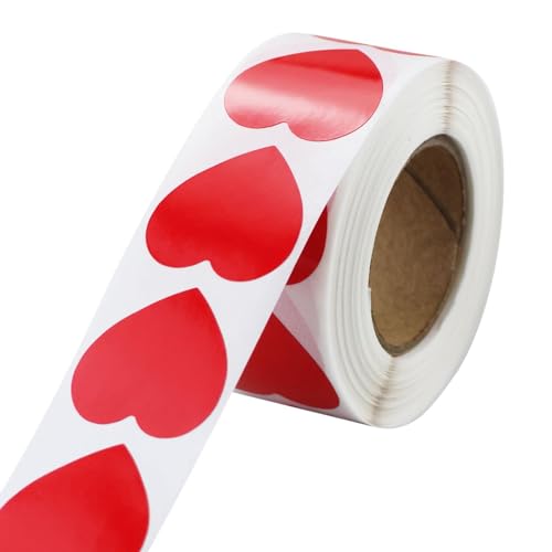 500 Stück Aufkleber Herz Rot Selbstklebende Herzform Etiketten Rolle 25mm klein herzaufkleberrolle Farbkodierung Heart Sticker für Hochzeiten Scrapbooking Geschenke 500 Stück Aufkleber Herz Rot Selbstklebende Herzform Etiketten Rolle 25mm klein herzaufkleberrolle Farbkodierung Heart Sticker für Hochzeiten Scrapbooking Geschenke von DNDGDLUA