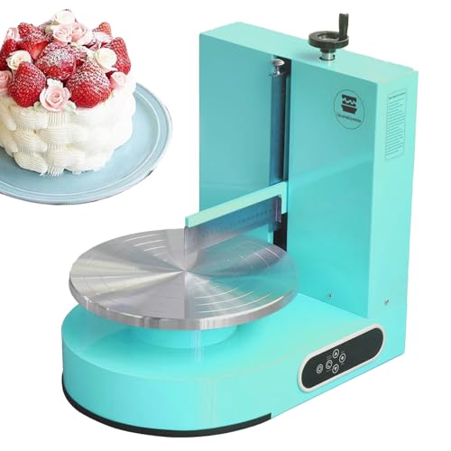 Automatische Kuchencreme-Verteilmaschine, Kuchenbeschichtungs-Glättungsmaschine, Drehteller mit verstellbarem Schaber, zur Herstellung von 4-12-Zoll-Kuchen Green von DNEPEI