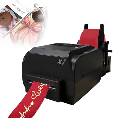 Digitaler Satinbanddrucker, DIY-Banddrucker, zum Verpacken von Geschenken, unterstützt über 50 Sprachen, hohe Auflösung von 200 DPI,Für Weihnachtsfeiern, Partys und Geburtstage SingleRow Digitaler Satinbanddrucker, DIY-Banddrucker, zum Verpacken von Geschenken, unterstützt über 50 Sprachen, hohe Auflösung von 200 DPI,Für Weihnachtsfeiern, Partys und Geburtstage SingleRow von DNEPEI