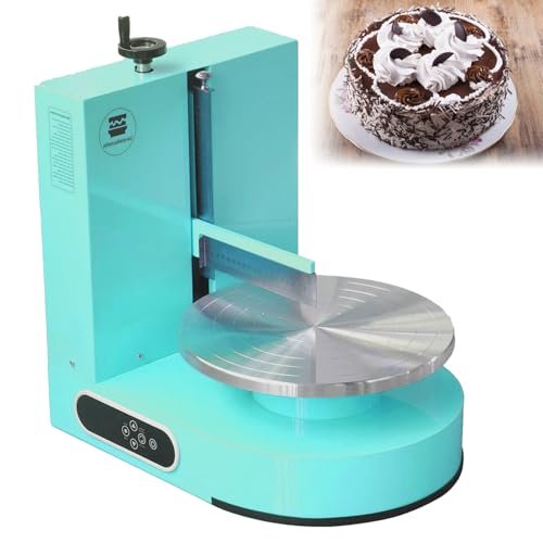 Halbautomatische Maschine zum Glätten und Überziehen von Geburtstagskuchen, geräuscharme Maschine zum Überziehen von Kuchen, Drehteller mit verstellbarem Schaber Green von DNEPEI