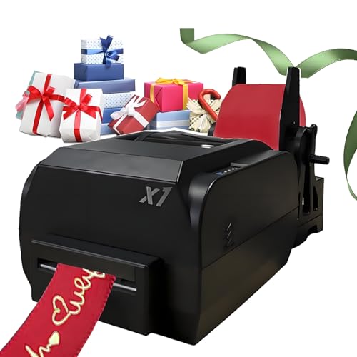 Mehrreihiger digitaler Farbbanddrucker, digitaler Satinbanddrucker, 200 DPI, 150 mm/s, unterstützt über 50 Sprachen, mit Halter für Hochzeiten, Partys, Geburtstage SingleRow Mehrreihiger digitaler Farbbanddrucker, digitaler Satinbanddrucker, 200 DPI, 150 mm/s, unterstützt über 50 Sprachen, mit Halter für Hochzeiten, Partys, Geburtstage SingleRow von DNEPEI