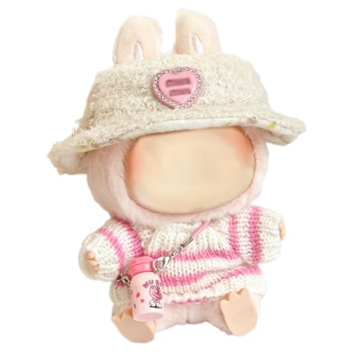 Niedliche Mini Plüsch Puppen Kleidung Outfit nur Bekleidungs zubehör für 17cm Labubu Puppen Pullover Hoodie Kleidung DIY Kinder Geschenke,A Niedliche Mini Plüsch Puppen Kleidung Outfit nur Bekleidungs zubehör für 17cm Labubu Puppen Pullover Hoodie Kleidung DIY Kinder Geschenke,A von DNMH