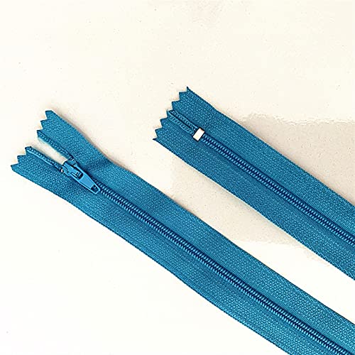 Lfang-Reißverschlüsse 10 stücke 10-60 cm (4-24 Zoll) Blue Nylon Reißverschlüsse Schneider Nähen Handwerk, Glatt und langlebig(40cm) von DNVGJUP