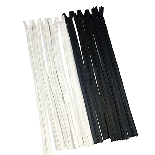 Lfang-Reißverschlüsse 10 stücke 40 cm weiße schwarz unsichtbare Nylon geschlossene Endreißverschlüsse zum Nähen Schneider Glatt und langlebig Lfang-Reißverschlüsse 10 stücke 40 cm weiße schwarz unsichtbare Nylon geschlossene Endreißverschlüsse zum Nähen Schneider Glatt und langlebig von DNVGJUP