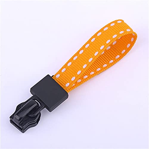 Lfang-Reißverschlüsse 10 stücke 7 cm Ersatzklammer gebrochene Schnalle Reißverschluss Puller End Fit Seil Fixierer Reißverschluss Kabel Tabuling Beutel Zubehör, Glatt und langlebig(Orange) von DNVGJUP