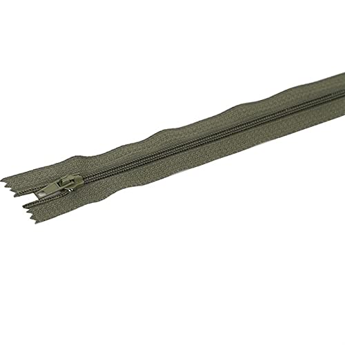 Lfang-Reißverschlüsse 10pcs / lot 20 cm Polychrome Nylon-Gewinde-Reißverschluss Nähkleidung-Nähanleitung DIY. Materialzubehör, Glatt und langlebig(Dark green) von DNVGJUP