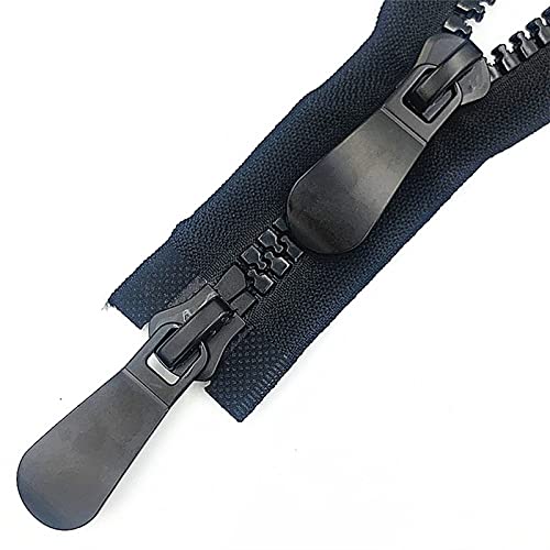 Lfang-Reißverschlüsse # 15 60 cm -120 cm Riesige Zweiwege Trennung von Kunststoff Reißverschlüssen zum Nähen, Baumwollkleidung, Wintermantel Heavy Duty, Glatt und langlebig(100cm) von DNVGJUP