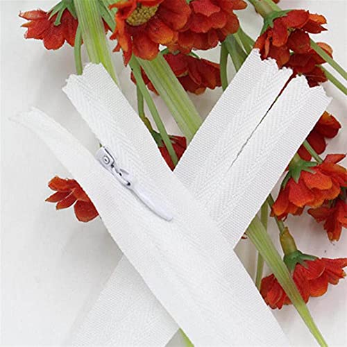 Lfang-Reißverschlüsse 3# 3 stücke 1 meter 1,5 meter lange unsichtbare Reißverschlüsse weiße Farbe DIY. Nylon-Spulen-Reißverschluss zum Nähen von Quilt-Tailor-Tool, Glatt und langlebig(100cm) von DNVGJUP