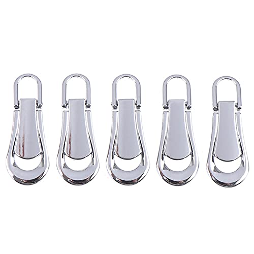 Lfang-Reißverschlüsse 3# 5# 5 stücke Metall Reißverschluss Head Zip Puller Abnehmbare Reißverschluss Reparatur Kits DIY Handwerk Quilten Kleidung Taschen Liefert, Glatt und langlebig(SV5) von DNVGJUP