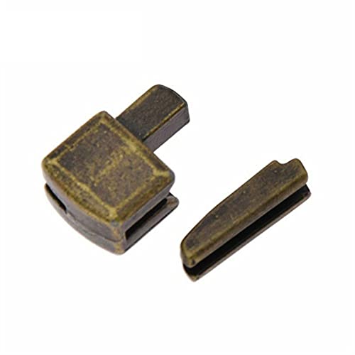 Lfang-Reißverschlüsse 5 Sets/Los Metallreparatur-Reißverschlussstopper offenes Ende DIY. Nähen von Reißverschluss Zubehör für Kleidung, Glatt und langlebig(Bronze,8#) von DNVGJUP
