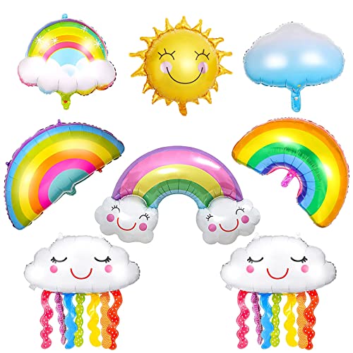 8 Stück Folienballon Regenbogen Wolken Ballon Helium Ballons Folie Luftballons Wolke Folienluftballon Quaste Kinder Heliumballons Jungen Mädchen Folienballons für Geburtstag Party Deko Geschenk 8 Stück Folienballon Regenbogen Wolken Ballon Helium Ballons Folie Luftballons Wolke Folienluftballon Quaste Kinder Heliumballons Jungen Mädchen Folienballons für Geburtstag Party Deko Geschenk von DNWFZ