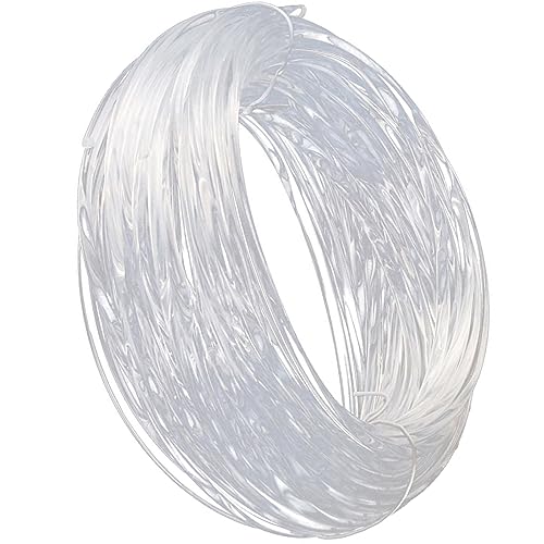 DOANTE 90M Transparenter Perlendraht (0.8mm) für Armbänder und Ornamente von DOANTE