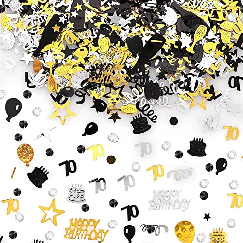 Konfetti Geburtstag Deko,Geburtstag Frauen Männer Confetti Deko,Konfetti Streudeko Geburtstag Gold Schwarz,Glitzer Konfetti,Streudeko 70 Geburtstag,Glitzer Konfetti 70 Jahre-30g Konfetti Geburtstag Deko,Geburtstag Frauen Männer Confetti Deko,Konfetti Streudeko Geburtstag Gold Schwarz,Glitzer Konfetti,Streudeko 70 Geburtstag,Glitzer Konfetti 70 Jahre-30g von DOANTE
