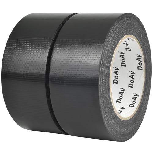 DOAY 2 Rollen Schwarzes Panzertape - Gewebeband 50mm x 30m - Extra Stark Panzerband, Extra Dick Klebeband, Wasserdicht, Leicht Abreißbar - Gewebeklebeband für Innen und Außen DOAY 2 Rollen Schwarzes Panzertape - Gewebeband 50mm x 30m - Extra Stark Panzerband, Extra Dick Klebeband, Wasserdicht, Leicht Abreißbar - Gewebeklebeband für Innen und Außen von DOAY