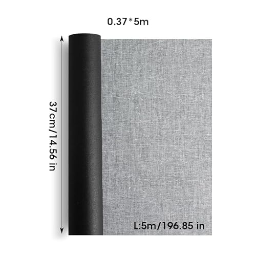 DOBRVVGT Leinwand Rolle, Leinwand auf Rolle 5 m Schwarze Öl-Leinwandrolle, speziell geeignet for Ölgemälde, Acrylpigmente, Künstlerbedarf, 30 cm, 37 cm, 47 cm, 57 cm breit(0.37x5M) von DOBRVVGT