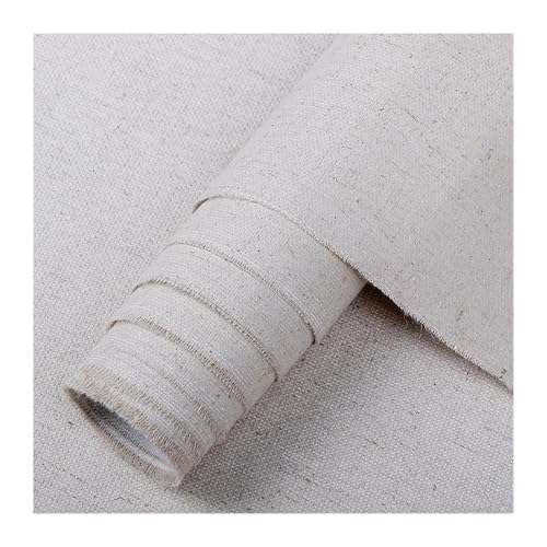 DOBRVVGT Leinwand Rolle, Leinwand auf Rolle Leinen-Leinwand, professionelles Ölgemälde, Reine Baumwolle, Leinwand, Acrylfarbe, Kunstbedarf for Künstler, 5 m, eine Rolle(Width 58cm) von DOBRVVGT