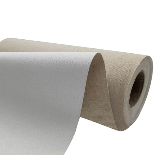 DOBRVVGT Leinwand Rolle, Leinwand auf Rolle Leinen-Leinwandrolle,Leinwand aus Leinenmischung for Ölgemälde,Acrylpigment,21cm,28cm,38cm,47cm Breite,Kunstbedarf(0.38x5m) von DOBRVVGT