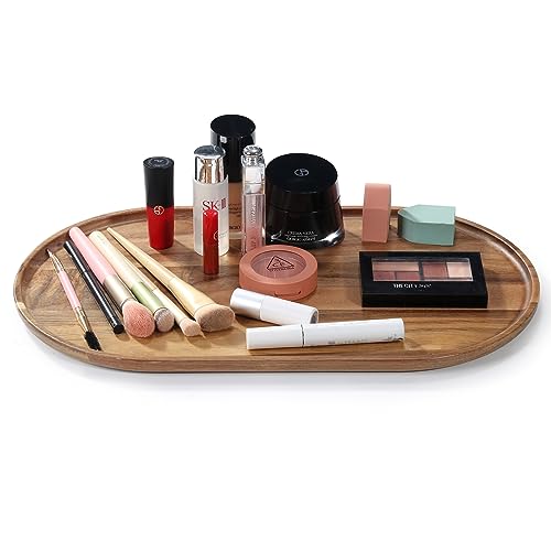 DOCMON Badezimmer-Tablett aus Holz, Waschtisch-Tablett, Toilettentank-Tablett, Parfüm-Kosmetik-Tablett für Badezimmer, Arbeitsplatte, Kommode, Holz-Serviertabletts für Lebensmittel und Heimdekoration DOCMON Badezimmer-Tablett aus Holz, Waschtisch-Tablett, Toilettentank-Tablett, Parfüm-Kosmetik-Tablett für Badezimmer, Arbeitsplatte, Kommode, Holz-Serviertabletts für Lebensmittel und Heimdekoration von DOCMON