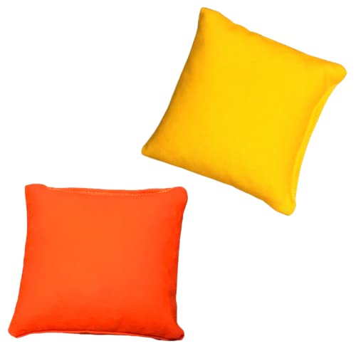 DOCTOR SPORT │ Original Cornhole Bean Bags (8-teilig) │ 4 Orange und 4 Gelb │ 15 x 15 cm │ 400 g │ Aus bester Verarbeitung und besten Materialien von DOCTOR SPORT