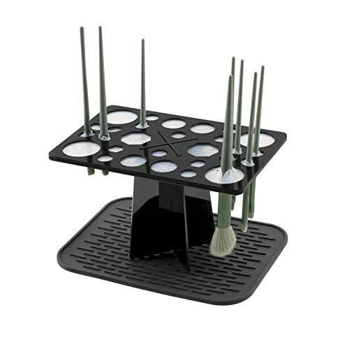 DODAMOUR Make-up-Pinsel-Trockengestell mit Matte, 28 Löcher Acryl-Pinselhalter Ständer Baum Tablett, Faltbarer Make-up-Pinselhalter DODAMOUR Make-up-Pinsel-Trockengestell mit Matte, 28 Löcher Acryl-Pinselhalter Ständer Baum Tablett, Faltbarer Make-up-Pinselhalter von DODAMOUR