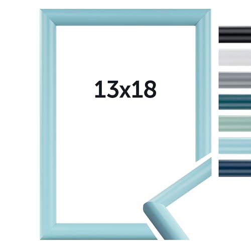 DÖRR Bilderrahmen Aqua - Moderne Farben - Klassischer Schlichter Rahmen - Echtes Glas - Echt Holz - From Italy Mintgrün 13x18 DÖRR Bilderrahmen Aqua - Moderne Farben - Klassischer Schlichter Rahmen - Echtes Glas - Echt Holz - From Italy Mintgrün 13x18 von DÖRR
