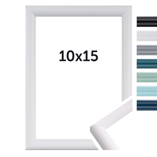 DÖRR Bilderrahmen Aqua - Moderne Farben - Klassischer Schlichter Rahmen - Echtes Glas - Echt Holz - From Italy Weiß 10x15 DÖRR Bilderrahmen Aqua - Moderne Farben - Klassischer Schlichter Rahmen - Echtes Glas - Echt Holz - From Italy Weiß 10x15 von DÖRR