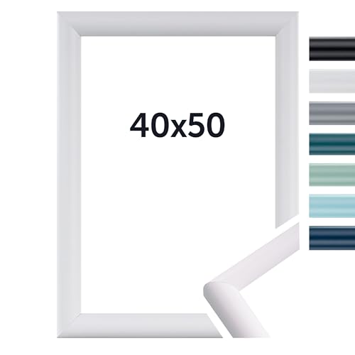 Dörr Bilderrahmen Aqua - Moderne Farben - Klassischer Schlichter Rahmen - Echtes Glas - Echt Holz - From Italy Weiß 40x50 Dörr Bilderrahmen Aqua - Moderne Farben - Klassischer Schlichter Rahmen - Echtes Glas - Echt Holz - From Italy Weiß 40x50 von DÖRR