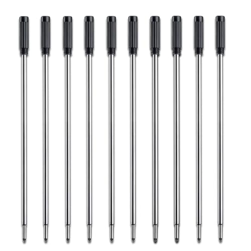 DOETYD 10er-Pack schwarze Tinte Kugelschreiberminen für Cross Kugelschreiber 11,5cm Tintenroller Minen für Cross 8513 Tintenroller DOETYD 10er-Pack schwarze Tinte Kugelschreiberminen für Cross Kugelschreiber 11,5cm Tintenroller Minen für Cross 8513 Tintenroller von DOETYD