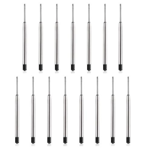 DOETYD 15 PCS Metallpatronen Set inklusive schwarzer Tinte Pen Refills Kugelschreibermine für Ersatz von Kugelschreiberminen geeignet für Parker Kugelschreiber DOETYD 15 PCS Metallpatronen Set inklusive schwarzer Tinte Pen Refills Kugelschreibermine für Ersatz von Kugelschreiberminen geeignet für Parker Kugelschreiber von DOETYD