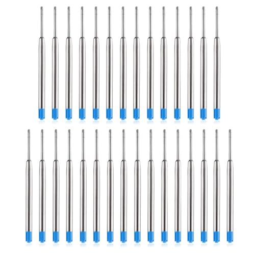 DOETYD 30 PCS Metall-Patronen-Set enthalten blaue Tinte Pen Refills Kugelschreiber-Mine für Ersatz von Kugelschreiber-Minen geeignet für Parker Kugelschreiber DOETYD 30 PCS Metall-Patronen-Set enthalten blaue Tinte Pen Refills Kugelschreiber-Mine für Ersatz von Kugelschreiber-Minen geeignet für Parker Kugelschreiber von DOETYD