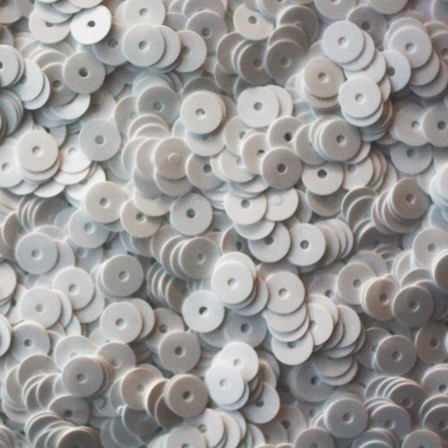5mm Flat Sequins ~ Premium ~ Opaque White ~ Loose Paillette Sequins for Embroidery, Applique, Arts, 5mm Flat Sequins ~ Premium ~ Opaque White ~ Loose Paillette Sequins for Embroidery, Applique, Arts, von DOGNNAK