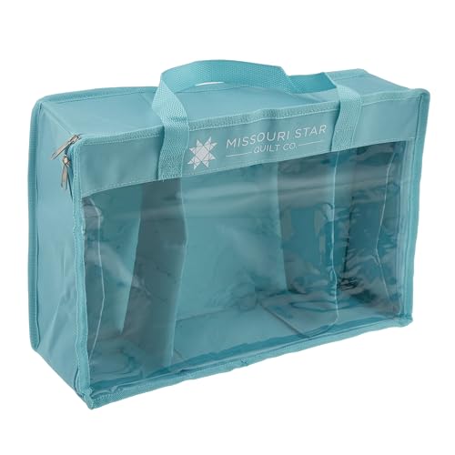 Missouri Star Storage Bag for Precut Fabrics for Quilting | Sewing Box Organizer Holds Fat Quarters, Charm Packs, Layer Cakes Missouri Star Precut Storage Bag - Large Agua von MISSOURI STAR QUILT CO.