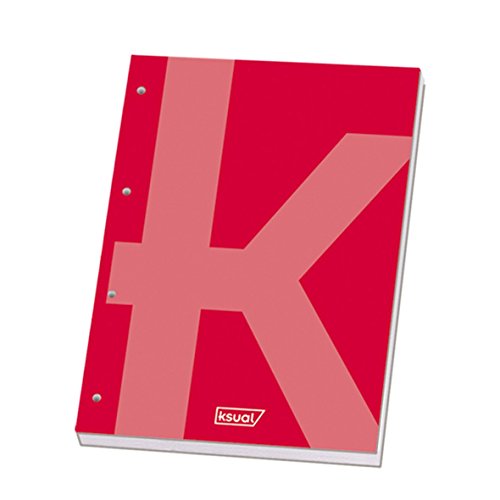 DOHE 44997 Ksual Praktisches Notizbuch, 80 Blatt, rot von DOHE