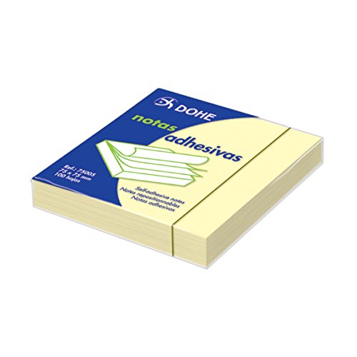 DOHE -Block mit wieder abziehbaren Haftnotizen. Block mit 100 Blatt. Papiergewicht 75 g. Ideal für Büro und Schule. DOHE -Block mit wieder abziehbaren Haftnotizen. Block mit 100 Blatt. Papiergewicht 75 g. Ideal für Büro und Schule. von DOHE