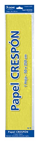 DOHE - Krepppapier 1 Bogen 50 x 250 cm, Gelb DOHE - Krepppapier 1 Bogen 50 x 250 cm, Gelb von DOHE