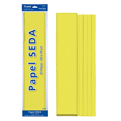 DOHE - Seidenpapier 25 Blatt, 50 x 70 cm, gelb von DOHE