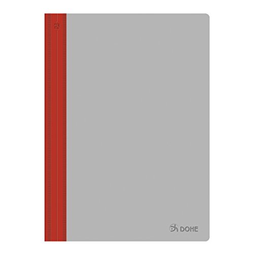 Dohe 91341 – Dossier mit Heftstreifen aus Metall, Foolscap, Rot von DOHE