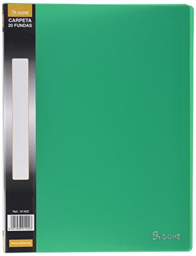 Dohe 91402 personalisierbarer Ordner 20 Hüllen, Rückenbreite, grün Dohe 91402 personalisierbarer Ordner 20 Hüllen, Rückenbreite, grün von DOHE