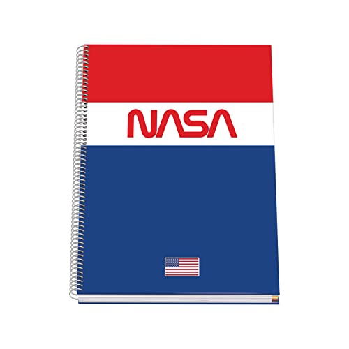 Dohe - A4-Notizbuch (kaschierter Einband - innen kariert 5 mm) - Nasa - Flag von DOHE