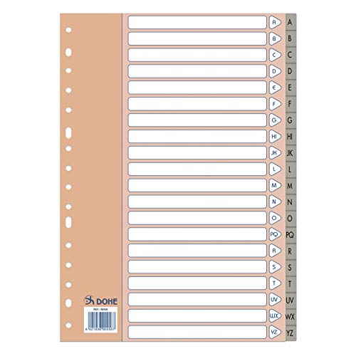 Dohe Basic – Index Folio, A-Z, 20 Positionen, grau von DOHE