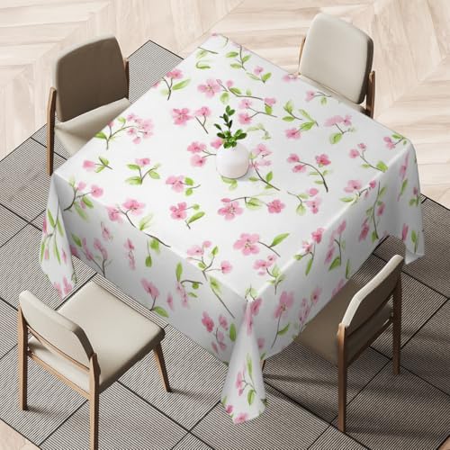 Tischdecke, wasserabweisend, rechteckig, knitterfrei, dekorative Tischdecke, strapazierfähiger Stoff, perfekt für Küche, Esszimmer, Partys, Thanksgiving, Tischdekoration, frische kleine Blume Tischdecke, wasserabweisend, rechteckig, knitterfrei, dekorative Tischdecke, strapazierfähiger Stoff, perfekt für Küche, Esszimmer, Partys, Thanksgiving, Tischdekoration, frische kleine Blume von DOHOATI