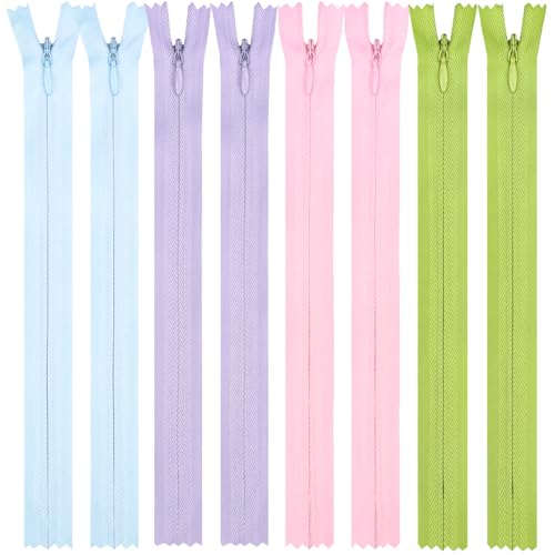 DOITEM 4 Farben Nylon Unsichtbar Reißverschlüsse, 20cm lang, 2.3cm breit für Kleidung Tasche Mäppchen Kissenbezug, 8 Stück DOITEM 4 Farben Nylon Unsichtbar Reißverschlüsse, 20cm lang, 2.3cm breit für Kleidung Tasche Mäppchen Kissenbezug, 8 Stück von DOITEM