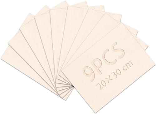 DOITEM Balsaholzplatten, 9 Stück dünne Holzplatten aus Balsaholz, 300 x 200 x 1.5 mm, Blanko, für Cricut-Macher, Holzhandwerk, Malerei, Gravierte Modellbauprojekte DOITEM Balsaholzplatten, 9 Stück dünne Holzplatten aus Balsaholz, 300 x 200 x 1.5 mm, Blanko, für Cricut-Macher, Holzhandwerk, Malerei, Gravierte Modellbauprojekte von DOITEM