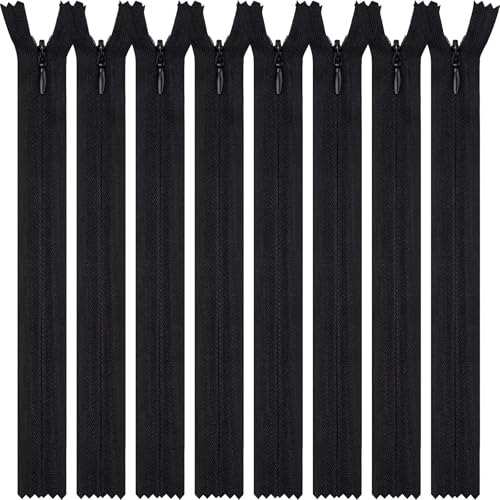 DOITEM Nylon Unsichtbar Reißverschlüsse, 30cm lang, 2.3cm breit für Kleidung Tasche Mäppchen Kissenbezug, Schwarz 8 Stück DOITEM Nylon Unsichtbar Reißverschlüsse, 30cm lang, 2.3cm breit für Kleidung Tasche Mäppchen Kissenbezug, Schwarz 8 Stück von DOITEM