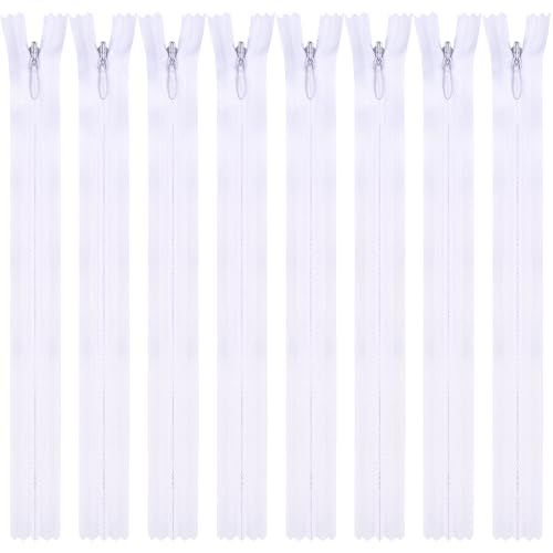 DOITEM Nylon Unsichtbar Reißverschlüsse, 30cm lang, 2.3cm breit für Kleidung Tasche Mäppchen Kissenbezug, Weiß 8 Stück DOITEM Nylon Unsichtbar Reißverschlüsse, 30cm lang, 2.3cm breit für Kleidung Tasche Mäppchen Kissenbezug, Weiß 8 Stück von DOITEM