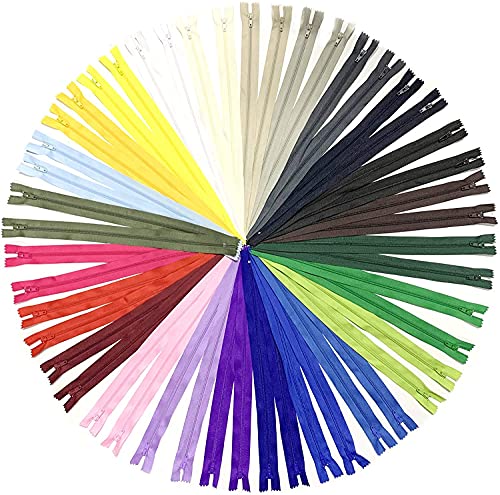 DOITEM Reißverschluss, 24 Farben Nylon Reißverschlüsse, 15cm lang, 2.5cm breit für Kleidung Tasche Mäppchen Kissenbezug, 48 Stück DOITEM Reißverschluss, 24 Farben Nylon Reißverschlüsse, 15cm lang, 2.5cm breit für Kleidung Tasche Mäppchen Kissenbezug, 48 Stück von DOITEM