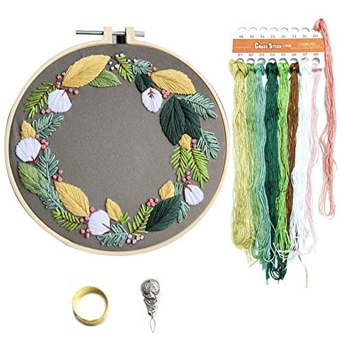 DOITEM Stickset für Anfänger, Stickwerkzeuge, rund, verstellbar, Starter-Set mit Stickrahmen, Stickgarn, Stickstoff, mit Mustervorlagen, zum Basteln DOITEM Stickset für Anfänger, Stickwerkzeuge, rund, verstellbar, Starter-Set mit Stickrahmen, Stickgarn, Stickstoff, mit Mustervorlagen, zum Basteln von DOITEM