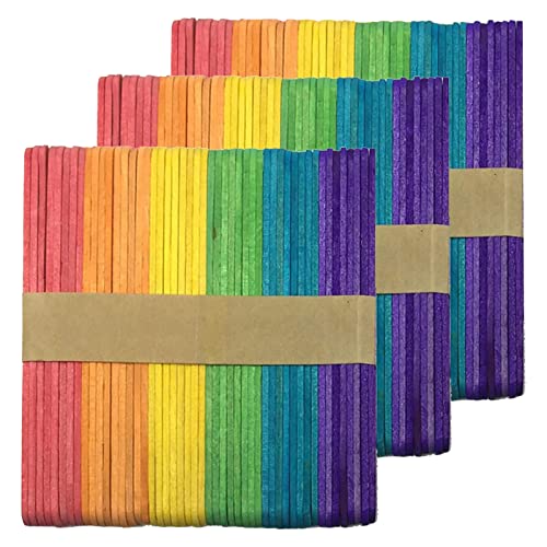 Lollipop-Stäbchen, DOITEM 150 Stück Bunt Holz-Bastelstäbchen, Lolly-Stäbchen für Zuhause, Schule, Basteln, Eis am Stiel, ideal für Kunstunterricht, Kunstbedarf Lollipop-Stäbchen, DOITEM 150 Stück Bunt Holz-Bastelstäbchen, Lolly-Stäbchen für Zuhause, Schule, Basteln, Eis am Stiel, ideal für Kunstunterricht, Kunstbedarf von DOITEM