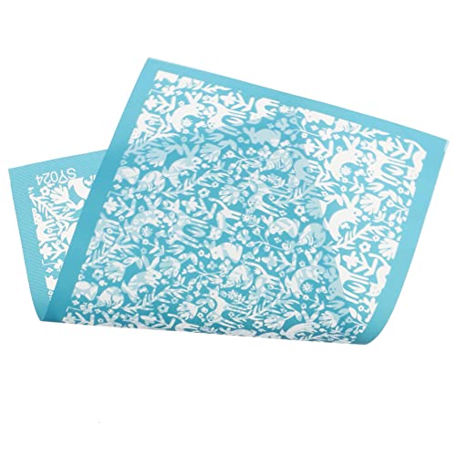 DOITOOL 1 Blatt Kaninchentonvorlage Seide Bildschirm Handwerk Schablonen ziehen Siebdruckschablonen Siebdruckform wiederverwendbare Schablonen Siebdruck Schablone Polyester Blau DOITOOL 1 Blatt Kaninchentonvorlage Seide Bildschirm Handwerk Schablonen ziehen Siebdruckschablonen Siebdruckform wiederverwendbare Schablonen Siebdruck Schablone Polyester Blau von DOITOOL